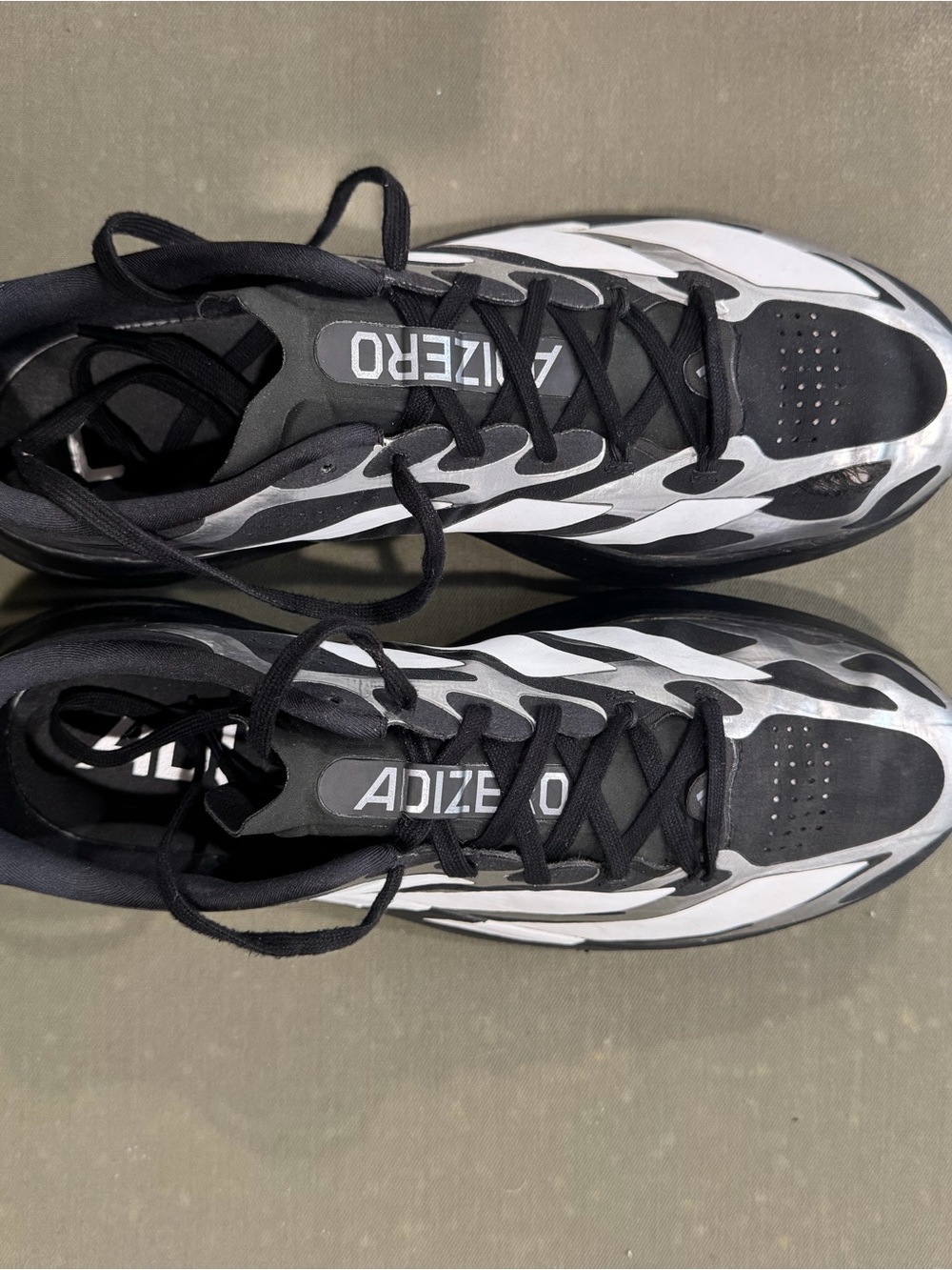 Adidas Adizero Evo SL Men's Black and White Performance Sneakers